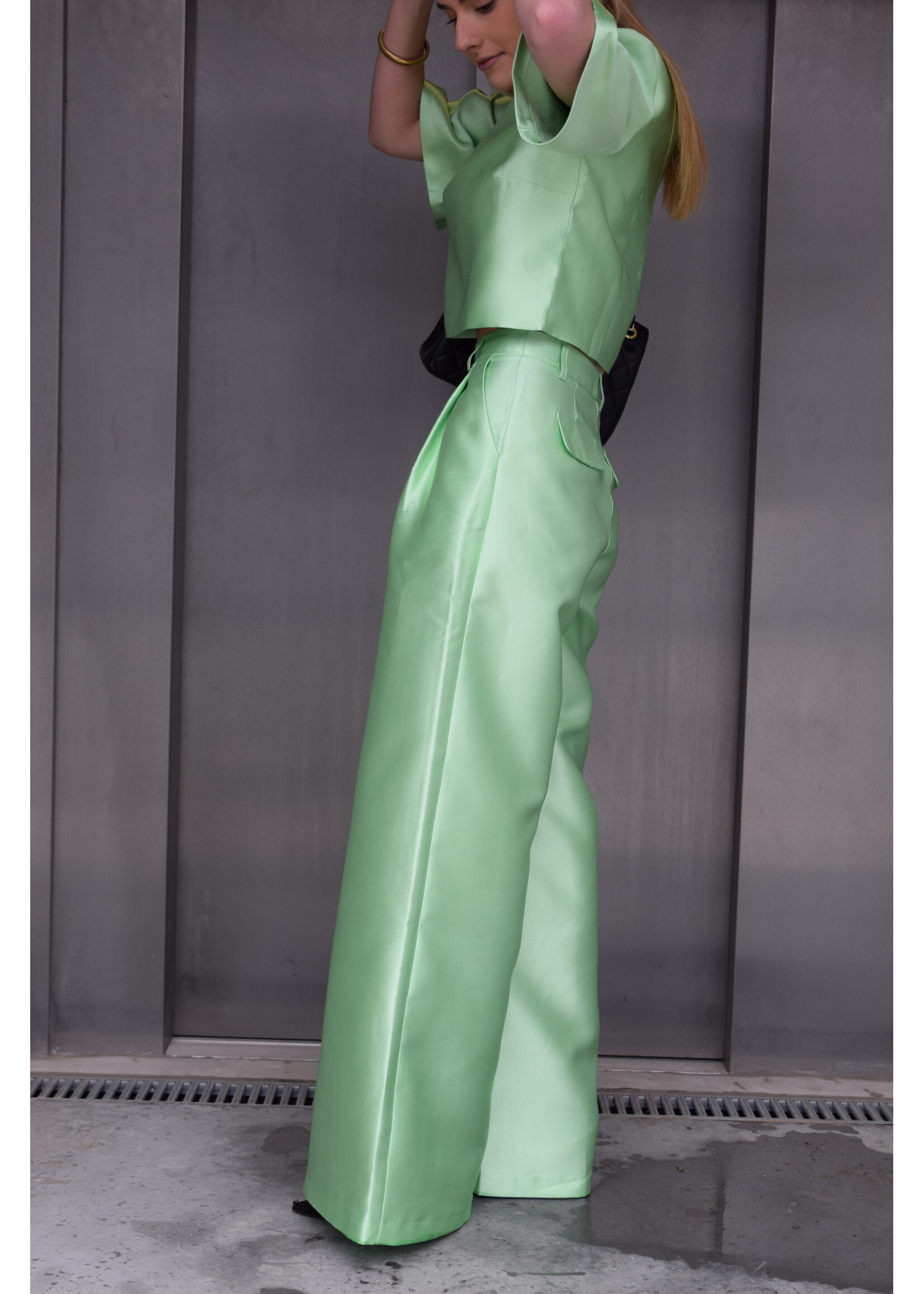 GISÈLE THE LABEL  AMALIA TROUSERS MINT GREEN