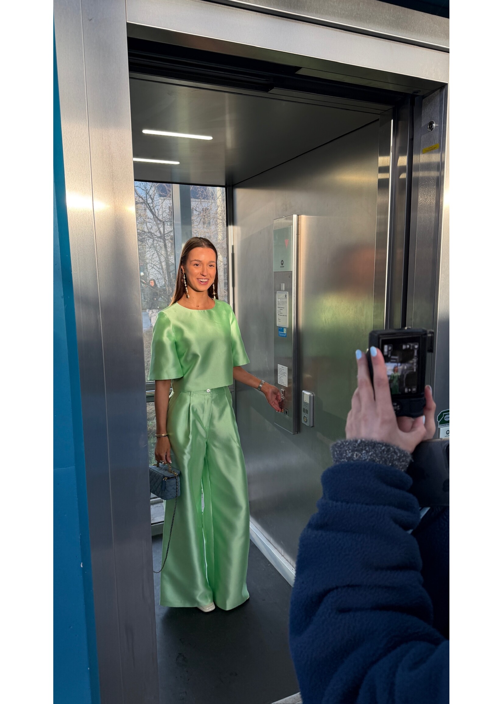 GISÈLE THE LABEL  AMALIA TROUSERS MINT GREEN