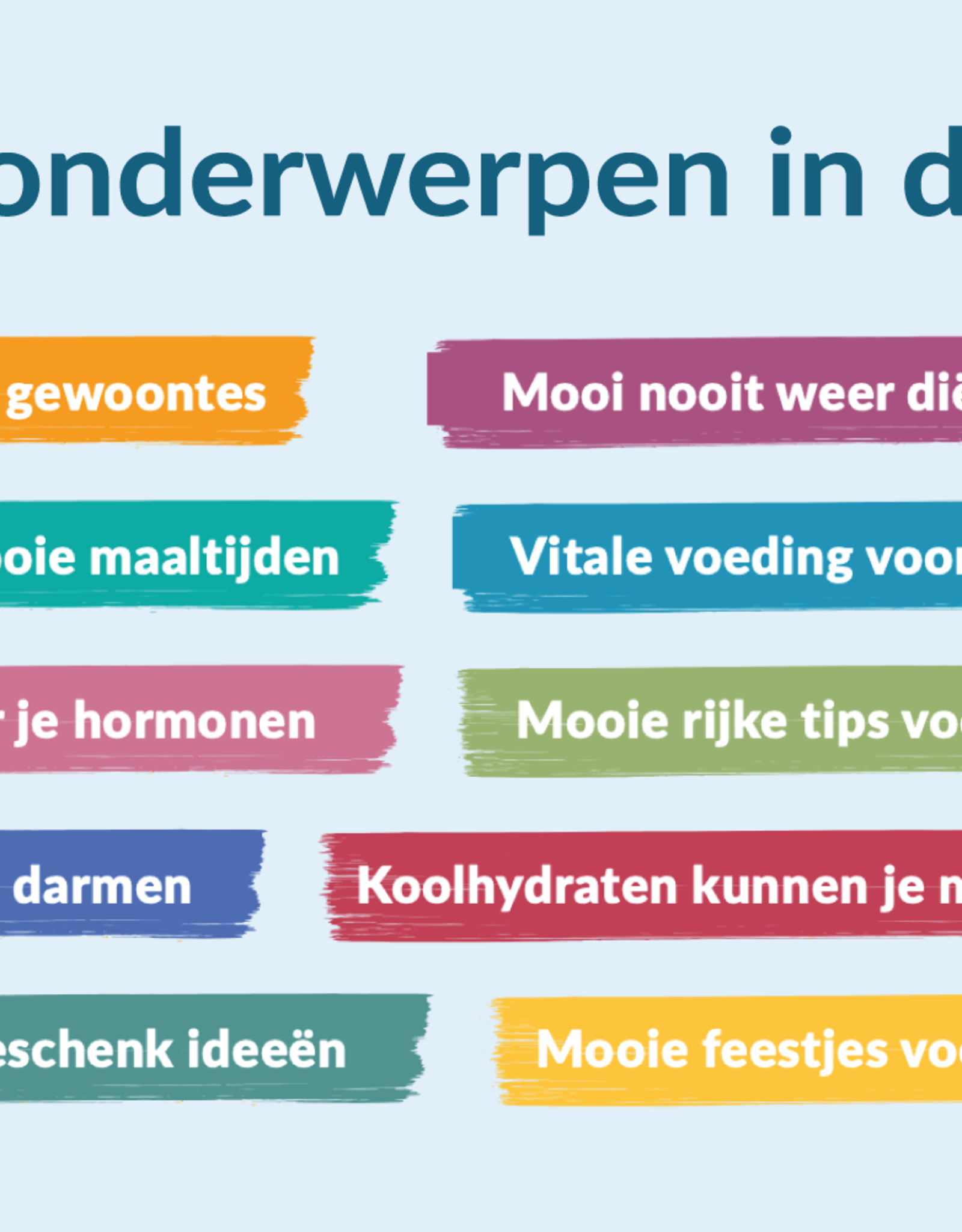 Voedingskalender maak elke dag mooier!