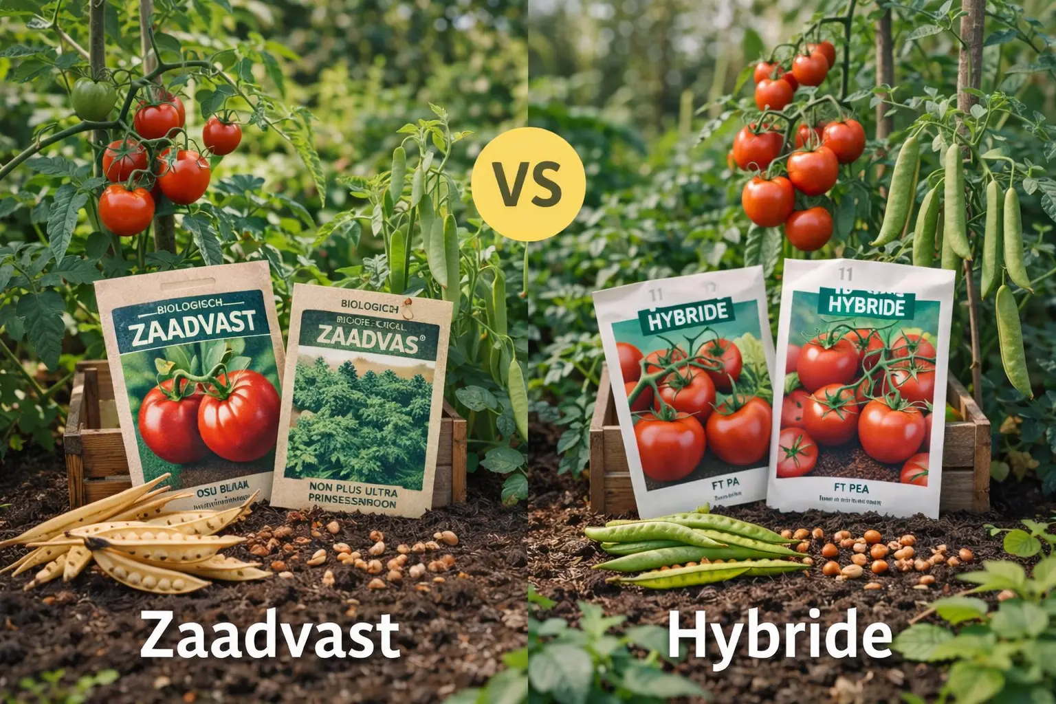 Het verschil tussen zaadvaste en hybride zaden uitgelegd