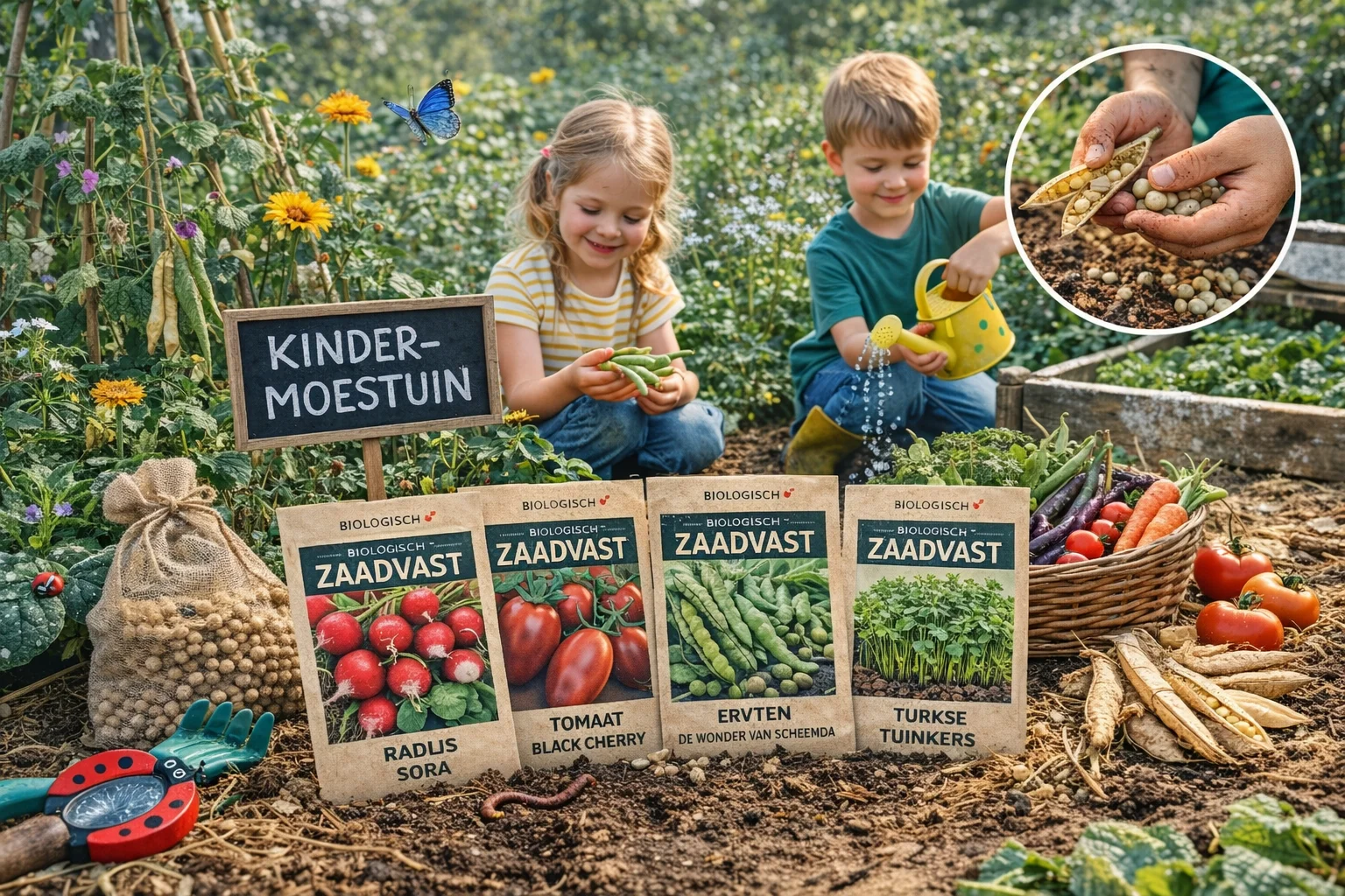 Zaadvaste groenten voor kinderen: samen tuinieren, leren en proeven