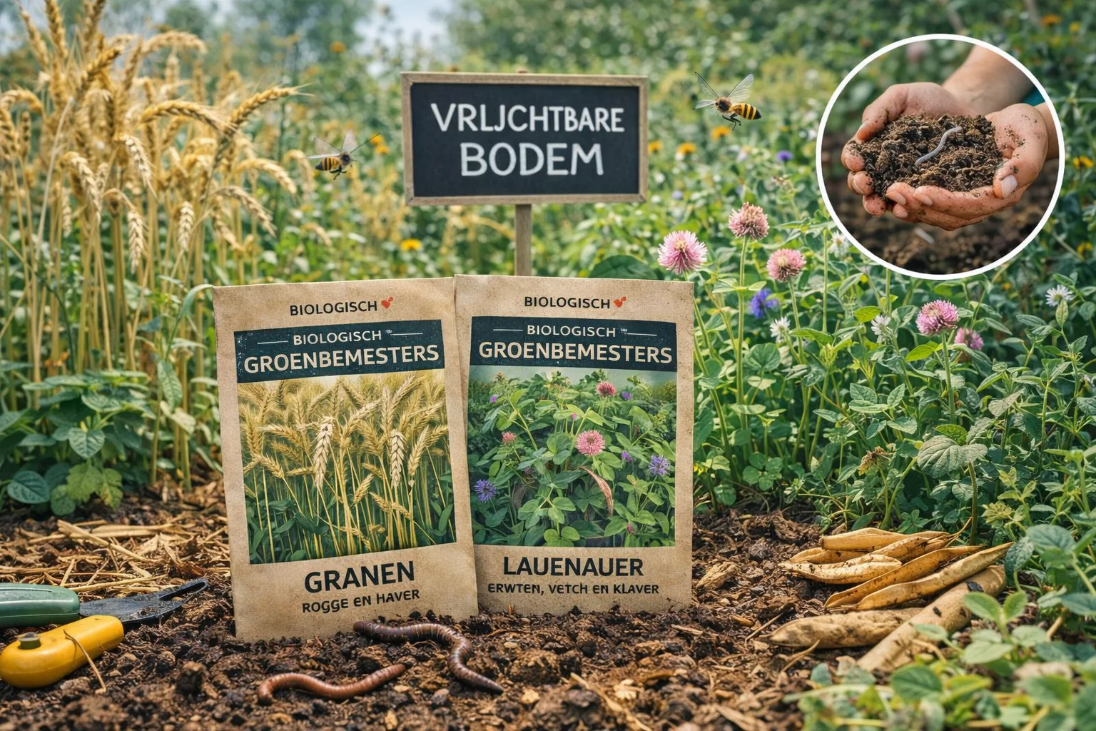 Biologische groenbemesters: waarom ze onmisbaar zijn voor een vruchtbare moestuin