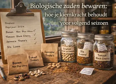 Biologische zaden bewaren: hoe je kiemkracht behoudt voor volgend seizoen