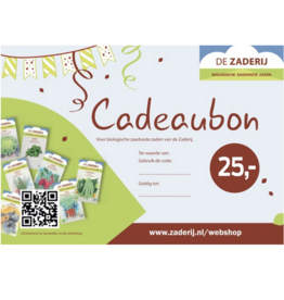 Cadeaubon cadeaubon 25 euro