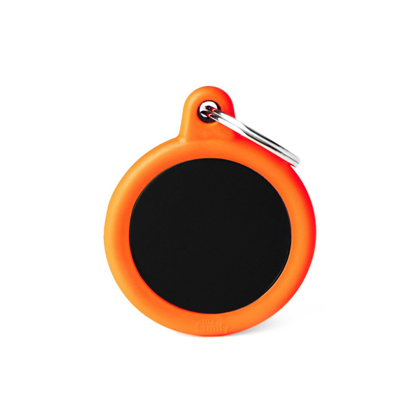 Myfamily Circle Black with Orange Rubber