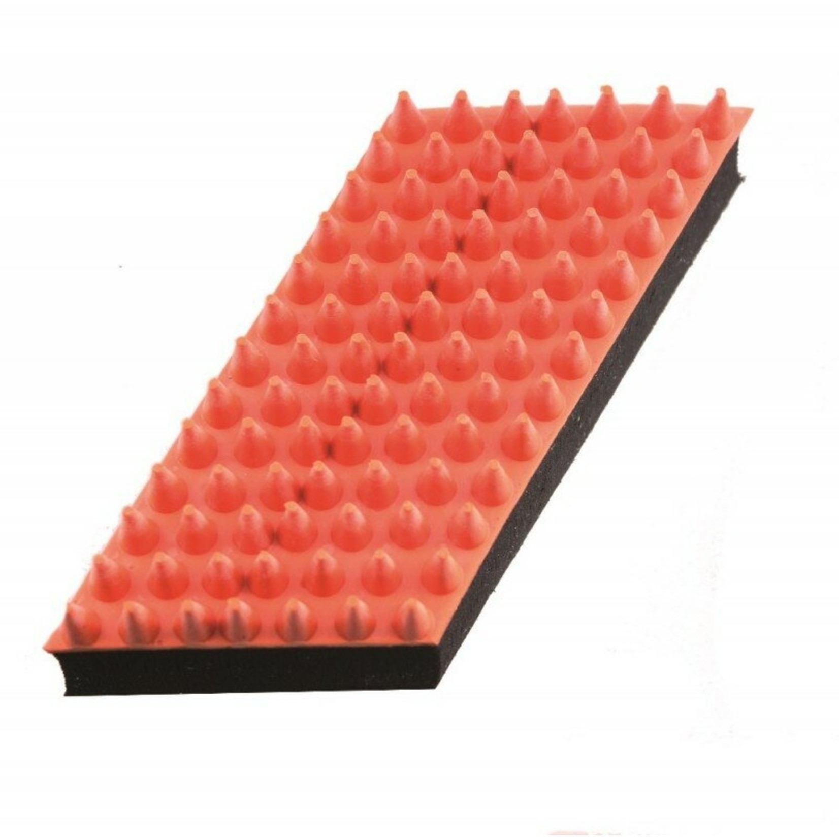 Rubber massageborstel dropvorm, groot