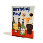 Catwalk Dog Birthday Card Blue Drinks