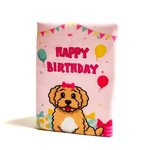 Catwalk Dog Birthday Card Pink Dog