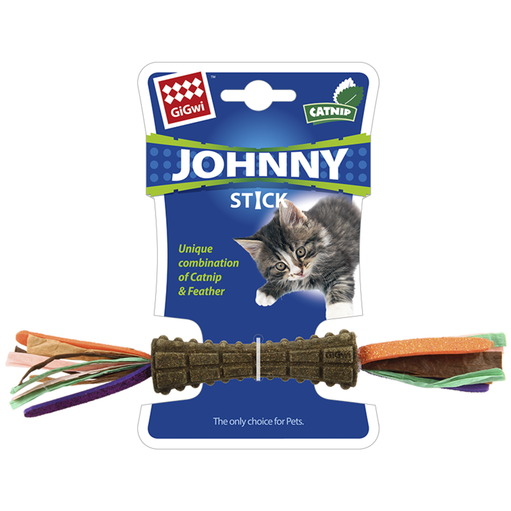Gigwi Johnny Stick met Dubbelzijdig Papier Veelkleurig