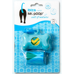 Mr. Poop Ibiza Nano Houder blauw + 2 rolletjes met geur