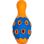 Jack and Vanilla Traktatie Bowlingkegel Donkerblauw/Oranje: 15.3 cm