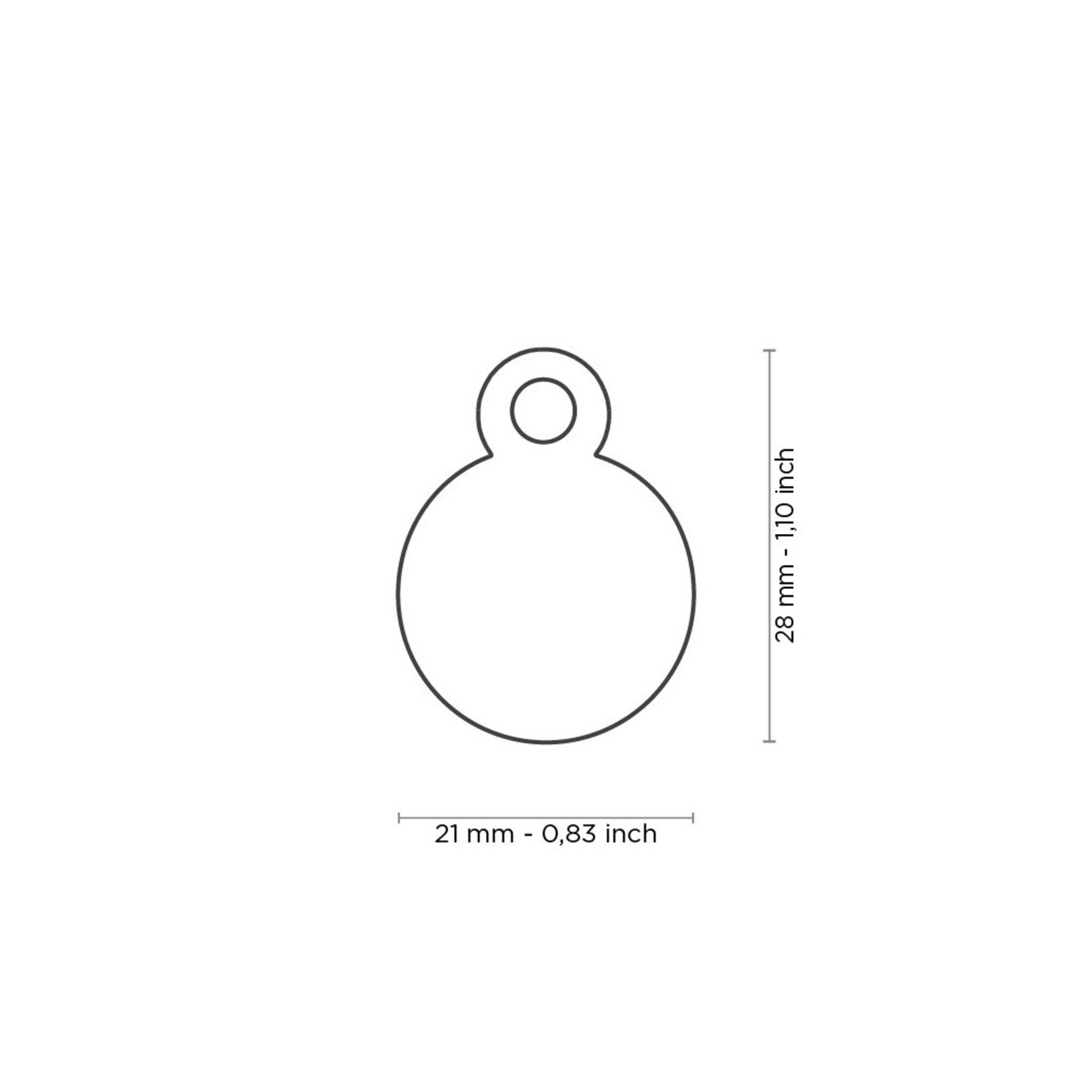 Myfamily Round Small  in Chrome Plated Brass