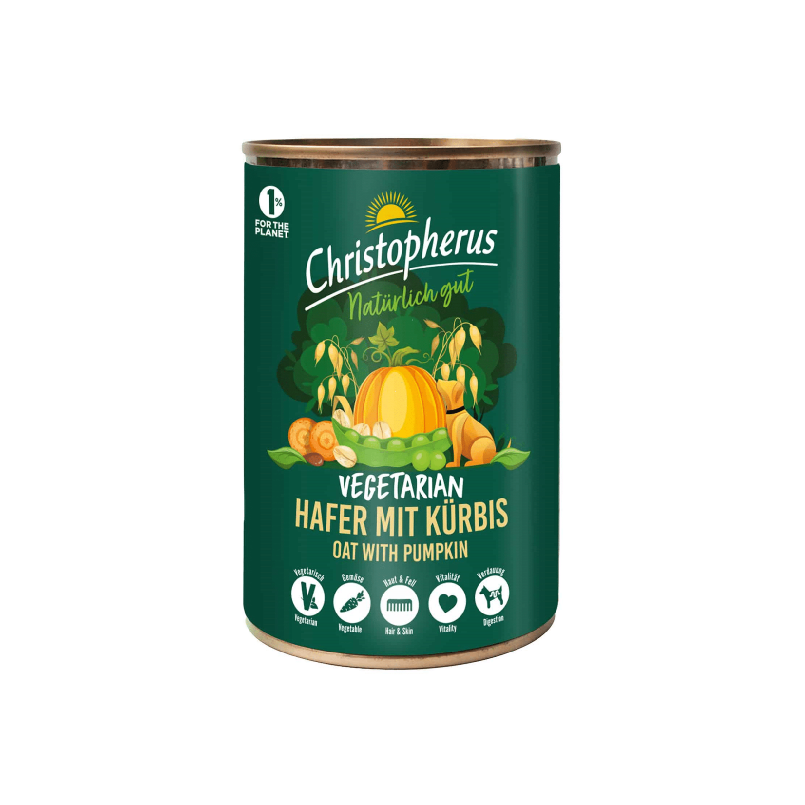 Christopherus Vegetarisch natvoer: Haver met Pompoen