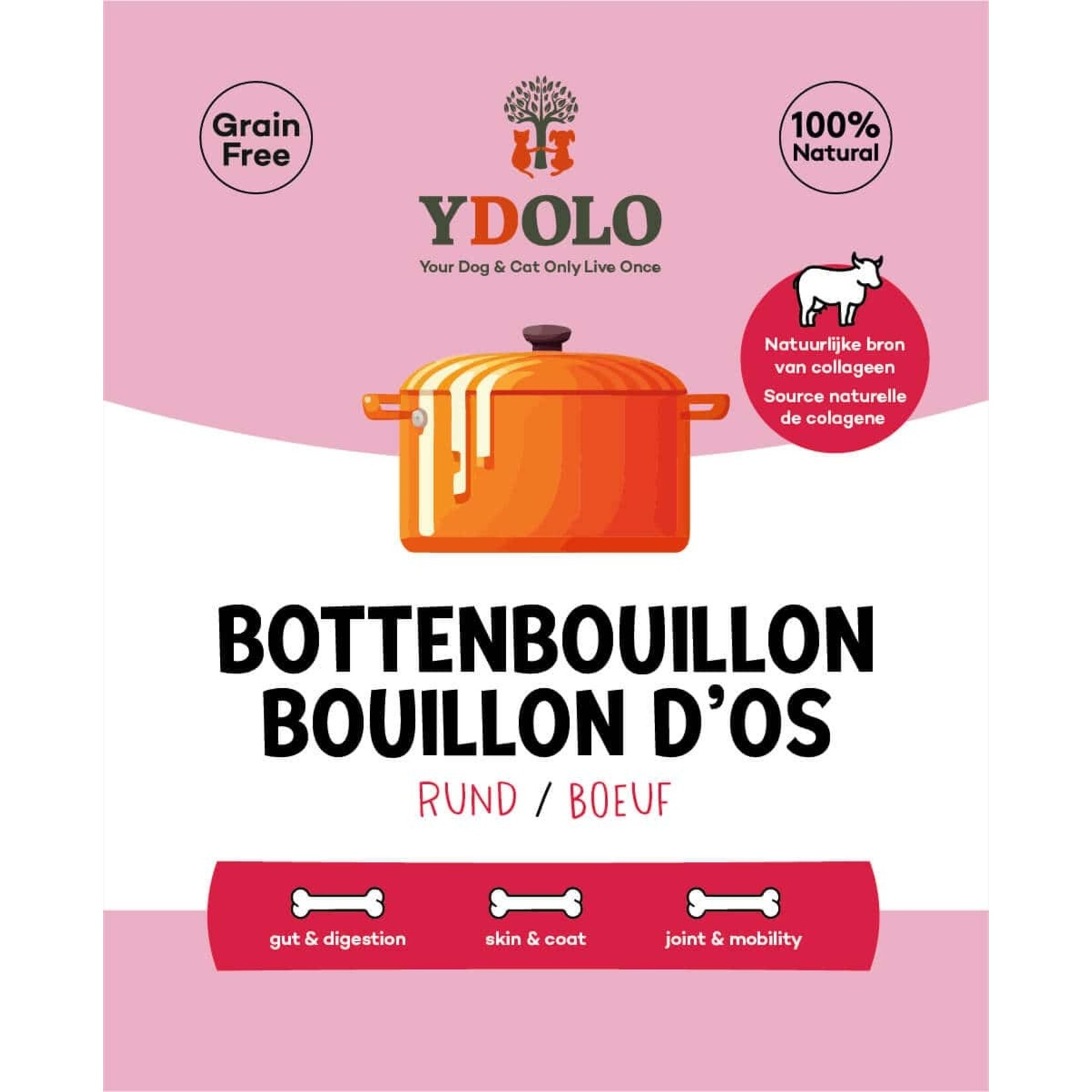 Ydolo Bottenbouillon BIO Rund 230 ml