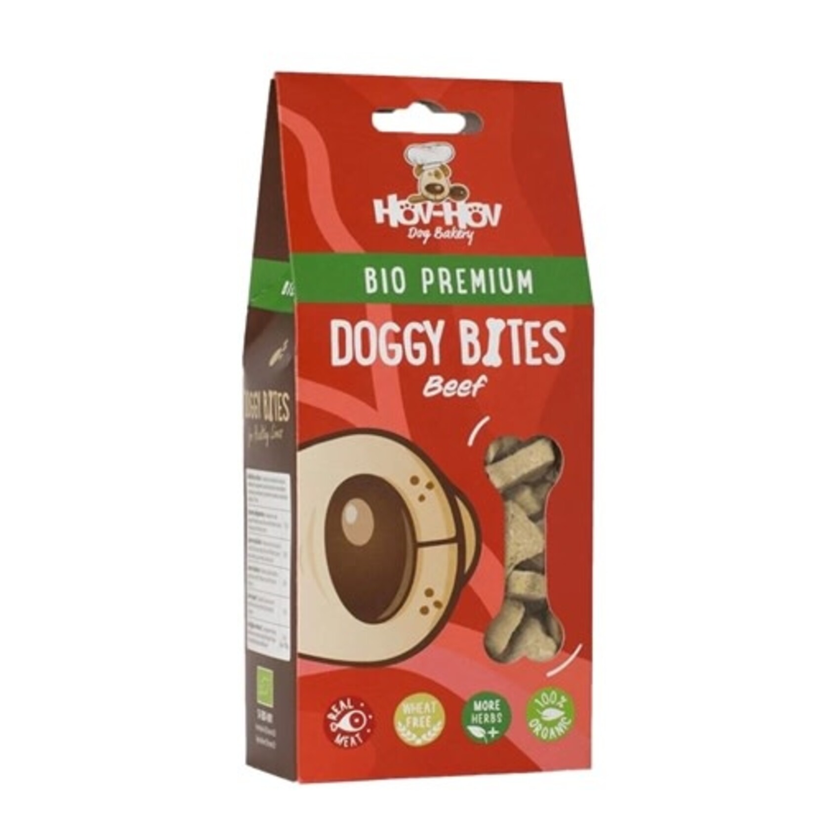 Hov-Hov Dog Bakery Hov-Hov Natuurlijke Koekjes Bio Rund 100 gr