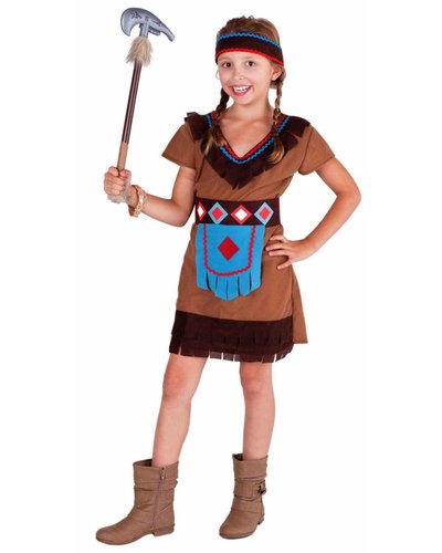 magicoo Buntes Indianer Kostüm für Mädchen