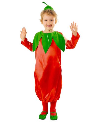 magicoo Gemüse-Kostüm – Paprika Chili Kostüm für Kinder