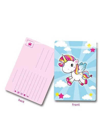 magicoo Einladungskarten für Party mit dem "Einhorn" Motiv