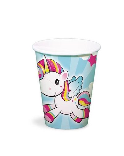 magicoo 8 Becher mit dem "Einhorn" Motiv