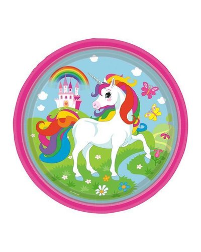 magicoo 8 Partyteller - Regenbogen-Einhorn