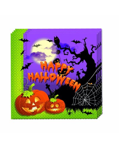Magicoo "Happy Halloween" Servietten - 33 x 33 cm