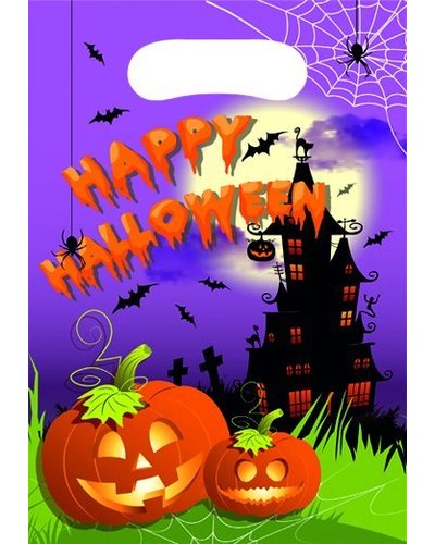 Magicoo Partytüten "Happy Halloween"  - Geschenktüten für Gäste  - 6 Stück
