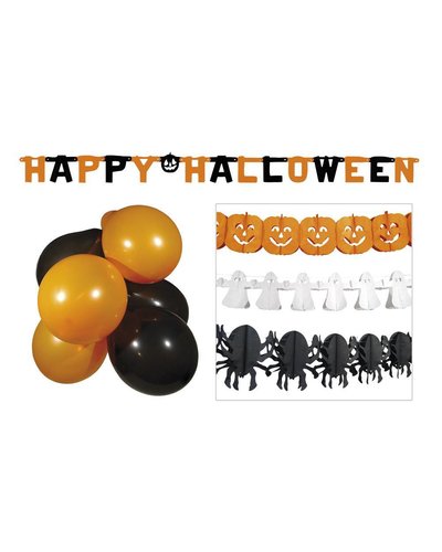 Magicoo Halloween Partyset - Luftballons und Girlanden