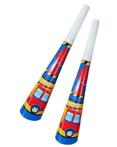 Magicoo Party-Tröten für Feuerwehr-Party