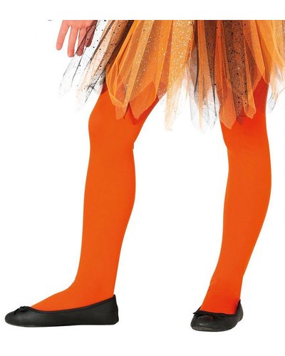 Fiestas Guirca Orangene Strumpfhose für Kinder