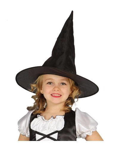Fiestas Guirca Schwarzer Hexenhut für Kinder