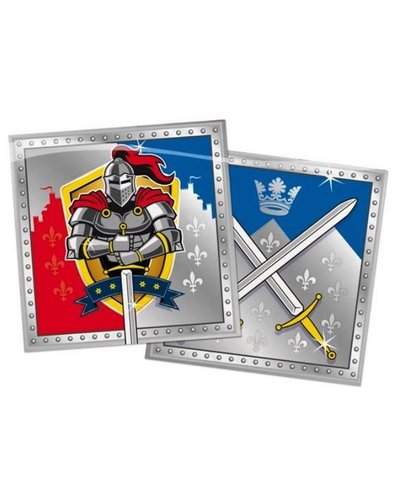 Magicoo 20 Bunte Servietten für Ritterparty - 33x33cm