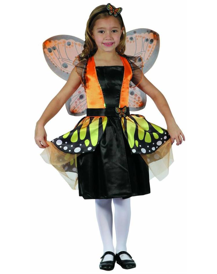 Schmetterling Kostüm für Kinder inkl. Kleid und Flügel - Magicoo