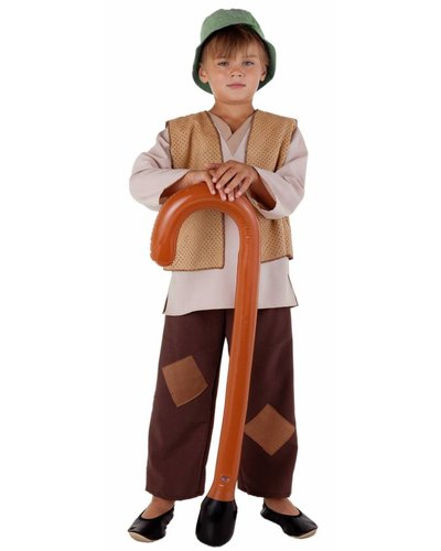 Magicoo Hirtenkostüm für Jungen mit beige-braun