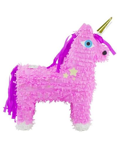magicoo Einhorn Pinata rosa mit goldenem Horn