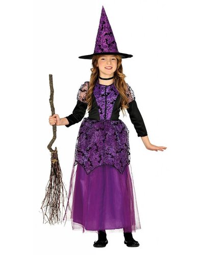 Fiestas Guirca Süßes lila Hexenkostüm für Mädchen