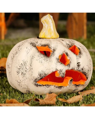 Magicoo Leuchtender Kürbis weiß - 13 cm Durchmesser