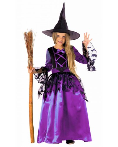 Magicoo Fledermaushexe - Hexenkostüm lila für Mädchen