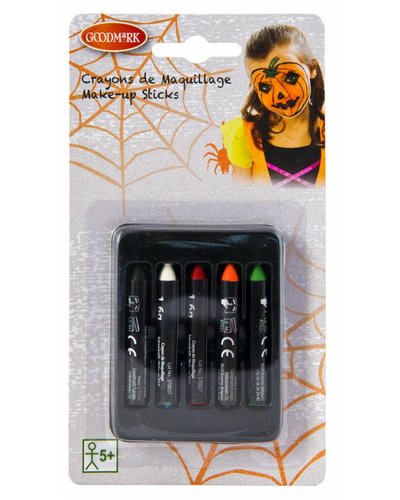 Goodmark Halloween Schminkset - 5 Schminkstifte