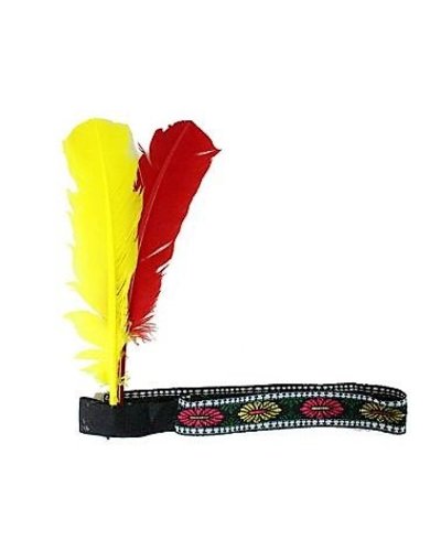 Magicoo Indianer Kopfschmuck - rot-gelb