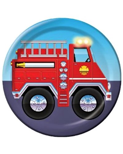 Magicoo Partyteller Feuerwehr - 8 Stück