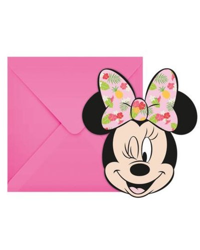 Magicoo 6 Einladungen inkl. Umschlag Minnie Maus