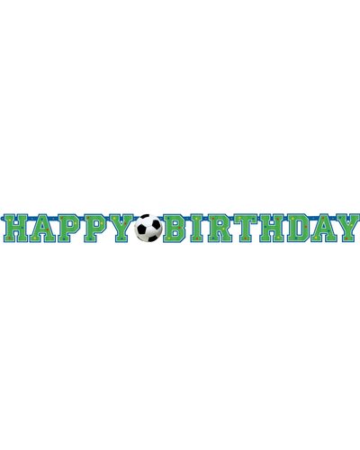 Amscan Banner "Happy Birthday" Fußball