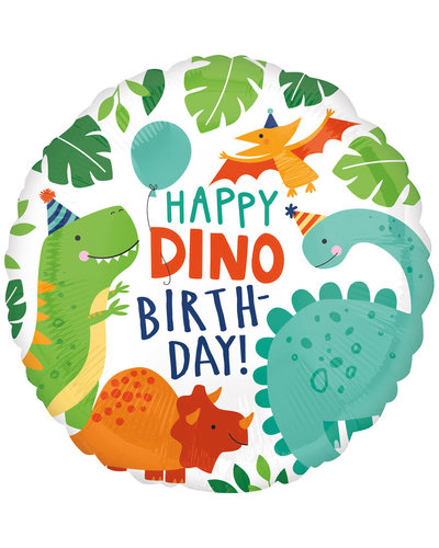 Amscan Roarr Dino Party Folienballon rund