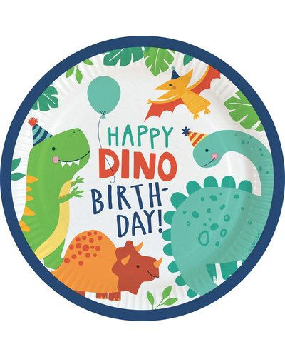 Magicoo 8 Teller Dino-Roarr Papier 22,8 cm