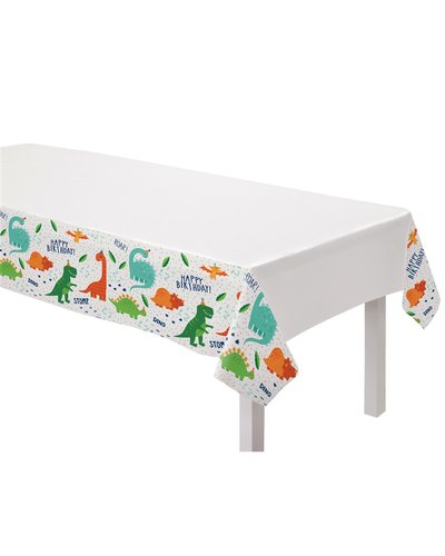 Amscan Tischdecke Dino Roarr Plastik 137 x 260 cm