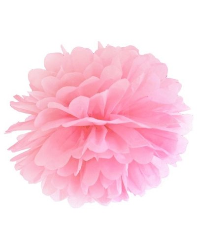 PartyDeco Pom Pom Dekoball rosa 25 cm