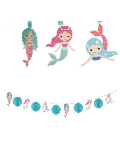 Fiestas Guirca Meerjungfrau Wabenball-Girlande  "mermaids"