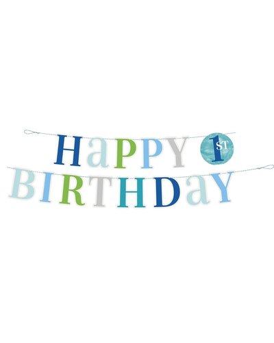 GoDan S. A. Girlande 1. Geburtstag Junge