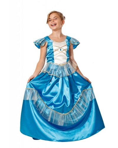 Magicoo Prinzessin Kostüm türkis blau für Kinder
