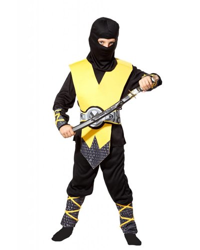 Magicoo Ninja Kinderkostüm Cobra gelb-schwarz